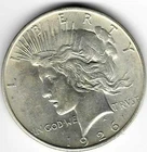 1926-S Peace Dollar $1 Silver About Uncirculated