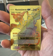 Pokemon Pikachu & Zekrom GX 184/181 SM Team Up ****Fan Art****