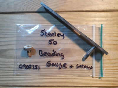 Vintage Stanley No 50 Hobel Sickenlehre & Schraube alte Holzbearbeitung Handwerkzeuge