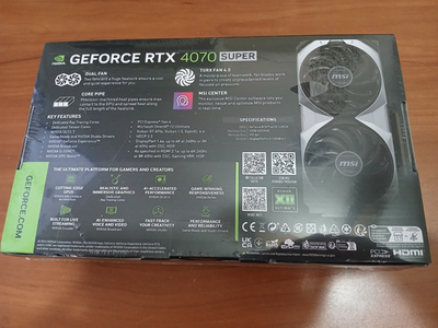 NEW SEALED MSI Nvidia GeForce RTX 4070 Super 12GB Graphics Card