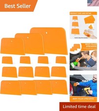 6 Pcs Body Filler Spreaders Plastic Tools For Automotive Applying Putties Gla...