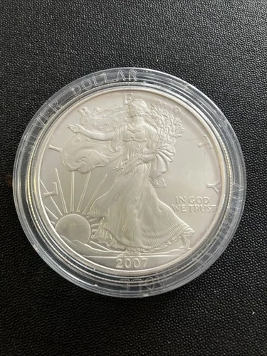 2007 Uncirculated American Eagle Silver Dollar