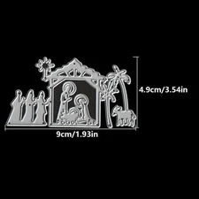 Nativity wise men christmas baby jesus metal cutting dies cut machine cutter die