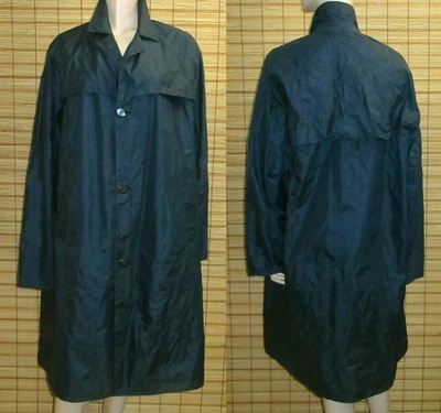 BLAUER REGENMANTEL - RAINCOAT - NYLON - VINTAGE - DUGAM - GR. L - XL - Bild 1 von 2
