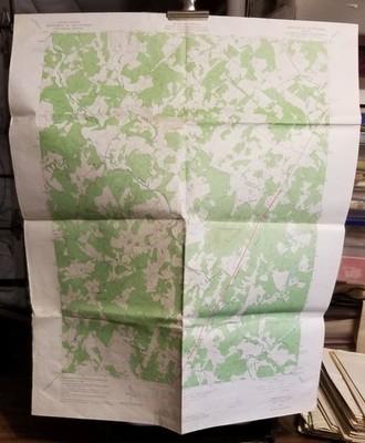 1965 Orig USGS Topo Map Earlysville VIRGINIA Quad Scouts BSA Hiking Folded .b