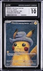 2023 BLACK STAR PROMO POKEMON X VAN GOGH PIKACHU WITH GREY FELT HAT CGC 10