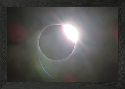 Totale Finsternis gerahmtes Wandbild Poster Leinwanddruck Bild