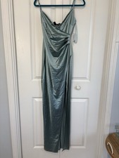 NWT Windsor  Seafoam strappy Gown, size Small