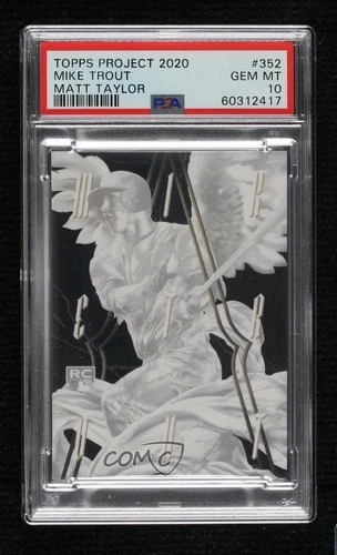 2020 Project 2011 Topps Update /9091 Mike Trout Matt Taylor #352 PSA 10 GEM MT