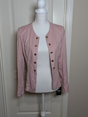 Halara Pink Gold Blazer Jacket Women's Size Medium Fits More Like Small