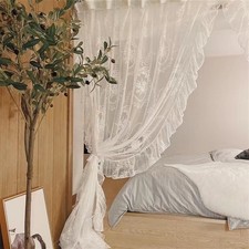 Fenster Gardinen Spitze Rüschen Vorhänge Transparent Schlafzimmer Home Voile DE