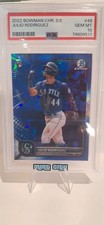 2022 Bowman Chrome Sapphire #48 Julio Rodriguez RC Base PSA 10 Gem Mint