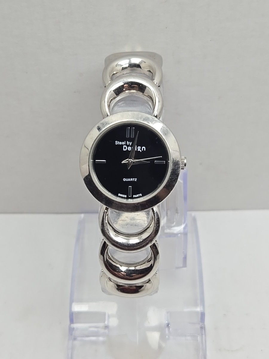 Womens Steel By Design QVC Swiss Watch Silver Tone Classic Bracelet New Battery Steel by Design Wristwatches for sale - eBay main image 4