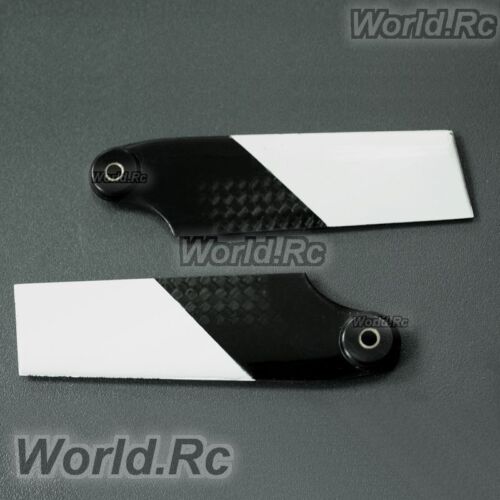 3K Carbon Fiber Tail Blade For T-REX Trex 500 Helicopter Black & White - RH50087 - Picture 1 of 1