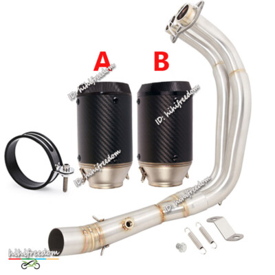 YZF R7 For Yamaha MT07 FZ07 2022-2024 Full Exhaust Header Link Pipe 51MM Muffler