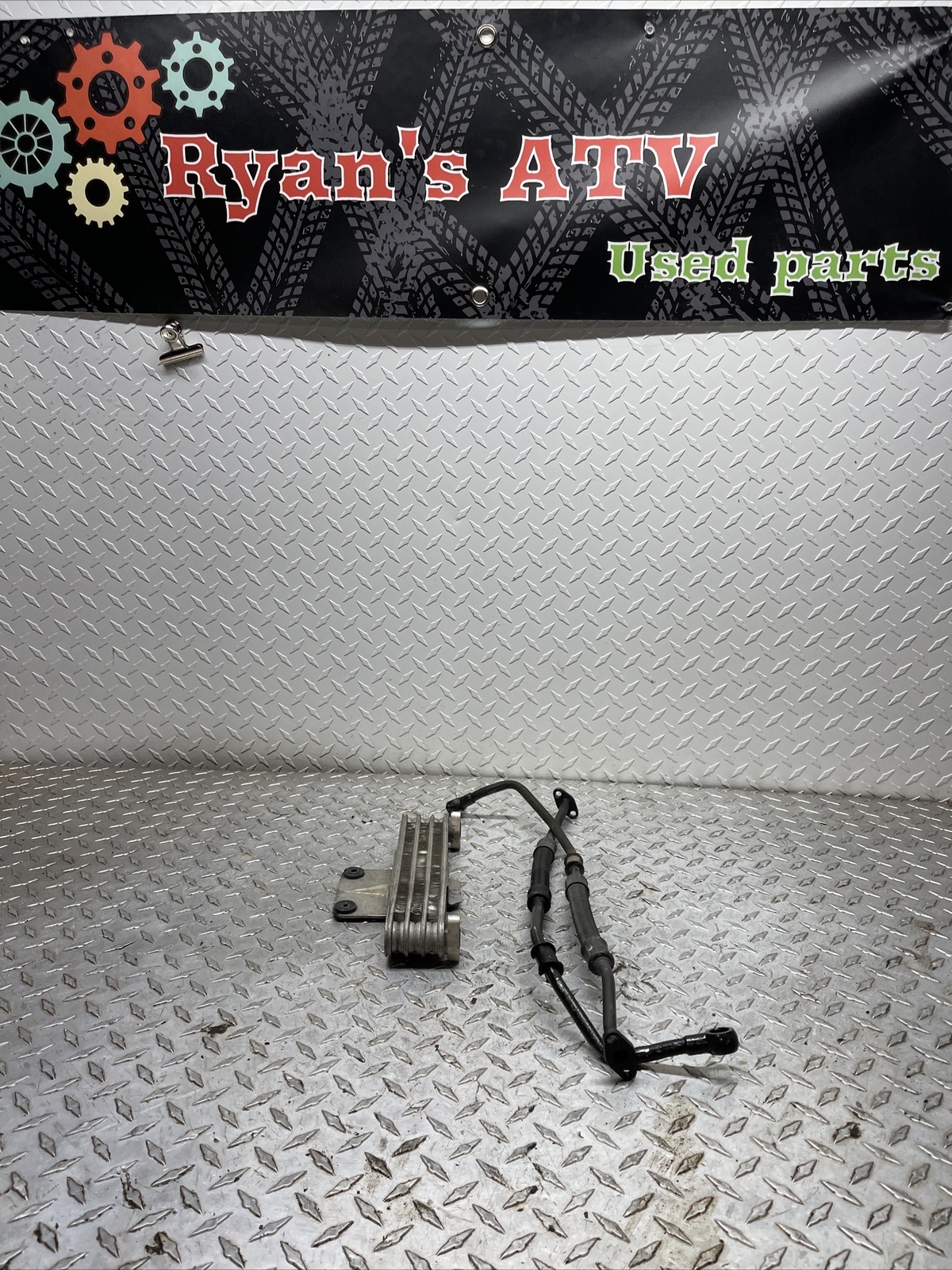 02 Suzuki GS500 GS 500 oil cooler radiator and lines eBay