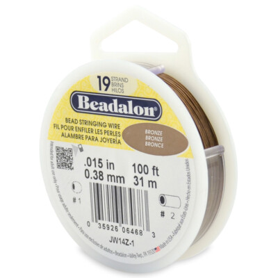 Beadalon 19 Stränge Edelstahl Schmuckdraht  * versch. Farben & viel Größen