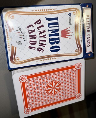Jumbo Oversized Easy to Read Game Playing Cards - Diamond Visions