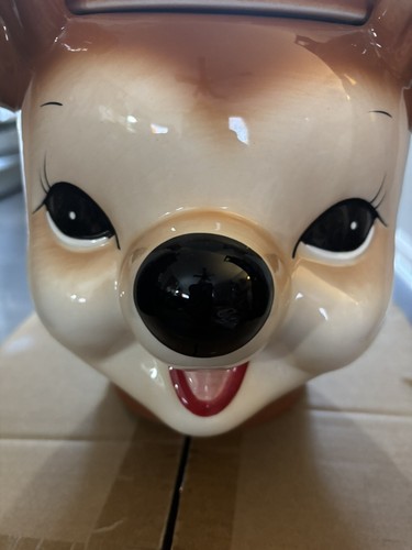 NEW Pottery Barn Cheeky Reindeer Cookie Jar 9" Sold Out Christmas 2024-New In Bo - Picture 2 of 7
