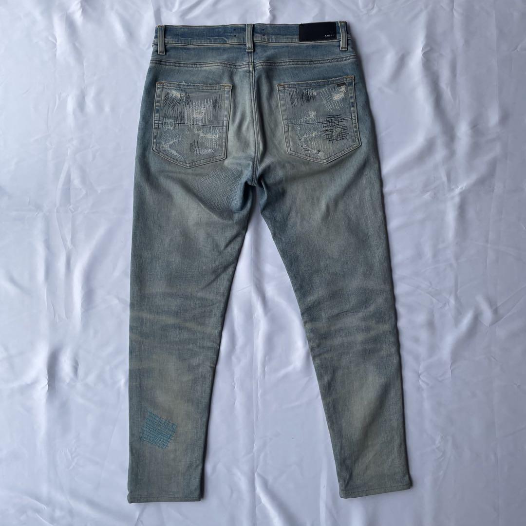 AMIRI ALL OVER REPAIR JEAN INDIGO 32 アミリ AMIRI ALL OVER REPAIR JEAN INDIGO 32 | eBay