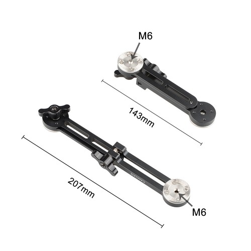 Kit d'extension bras et poignée rosette CAMVATE M6 ARRI avec poignée en bois pour épaule - Photo 13/24