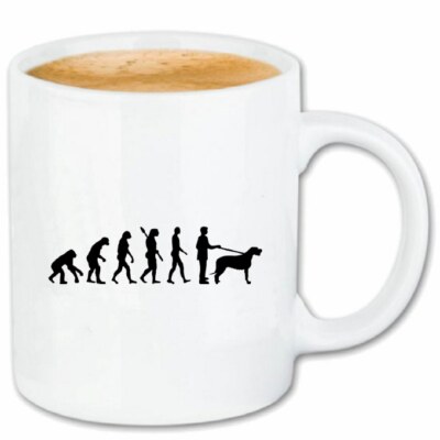 Kaffeetasse EVOLUTION IRISCHER WOLFSHUND HUNDESPORT HUNDEZUCHT RASSEHUND WELPE Z