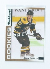 Ryan Donato Gold Parkhurst Rookies Preview 2018-19 Parkhurst Upper Deck Hockey
