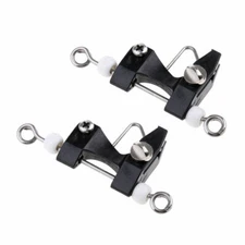 BLACK OUTRIGGER RELEASE CLIPS TACO TIGRESS 15 18 POLES KITE FISHING PR PAIR SET