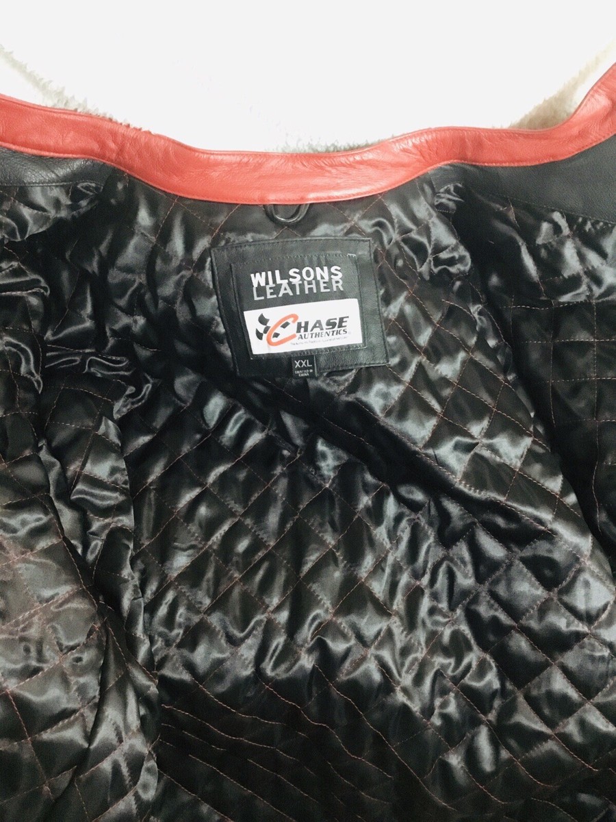 Chaps Cuir Wilsons Leather Homme - Taille XXL, Noir, Fermetures Zip Et Boutons, Excellent état