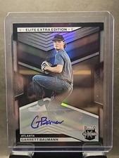 2023 Elite Extra Edition Garrett Baumann Die Cut SP Auto 369/399 Atlanta Braves 