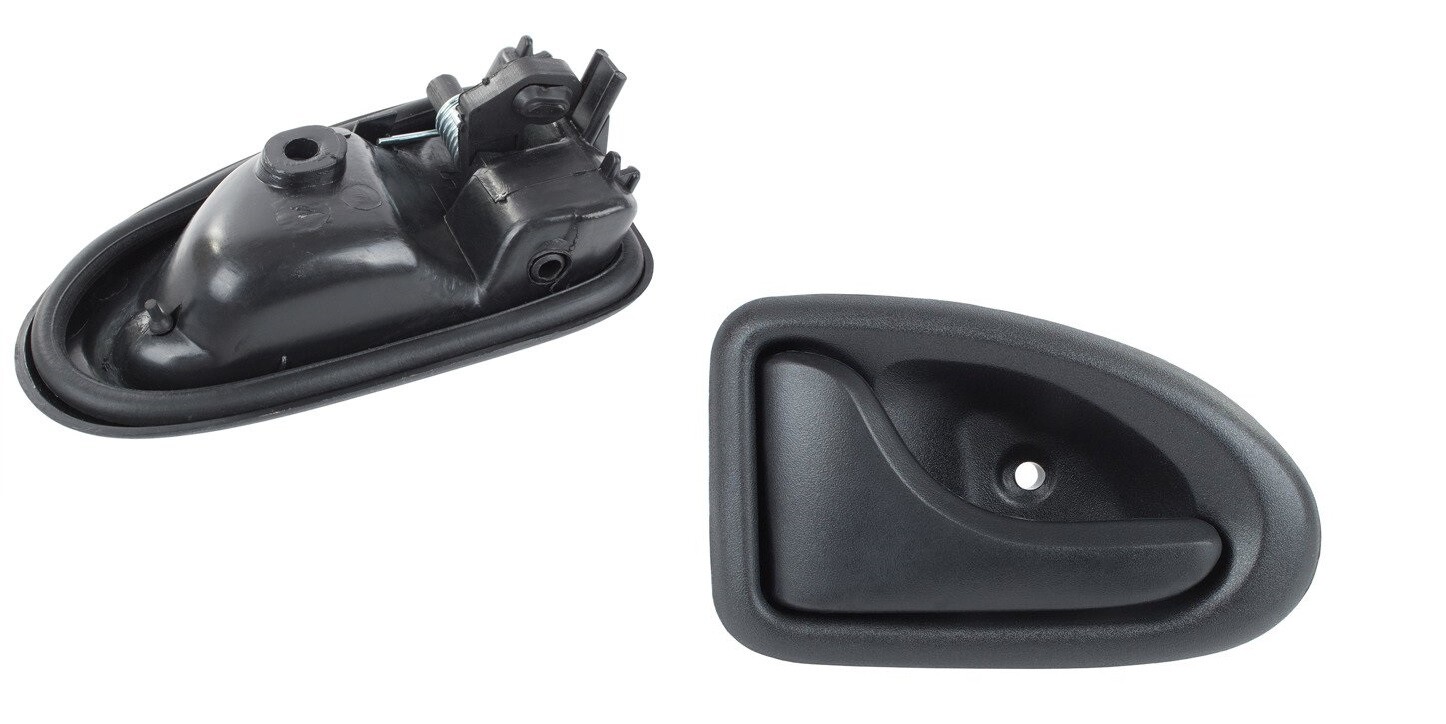 Poignée porte gauche Renault Scenic I en plastique noir haute densité