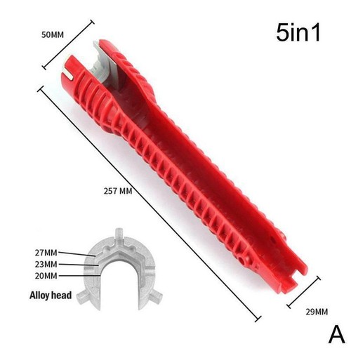 Instalador de grifo y fregadero multiherramienta llave de tubo para fontaneros propietarios bonita - Imagen 15 de 15