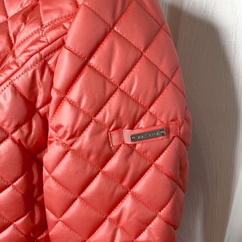 Via Spiga Stand Collar Quilted Jacket Rouge Small - Picture 5 of 10