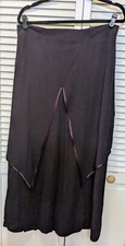 Vintage 90s Purple Maxi Peasant Whimseygoth Renn Fest Skirt XL Witchy