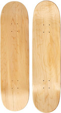 Blank Skateboard Deck - Premium 7-Ply Maple Construction - Natural Wood - Choose