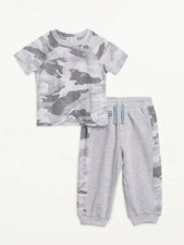 NWT Splendid Boys sz 4 Gray Camo Tee  Joggers Set
