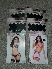 Seven Til Midnight Lingerie/Pasties Lot New