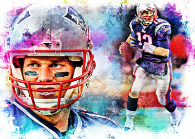 2022 TOM BRADY NEP 5/10 ORIGINAL PRINT ART SKETCH CARD ARTIST SIGNED
