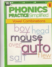Phonics Practice Simplified - Vowel Combinations - Book E