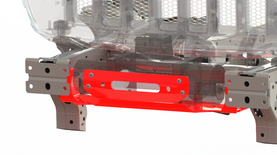 Крепление лебедки для Jeep JL 18-Pres Wrangler JL со стальным креплением лебедки Oe бампер Bulldo - Изображение 3 из 3