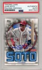 Juan Soto 2021 Topps In The Running Autograph Card #JSH-10 PSA/DNA