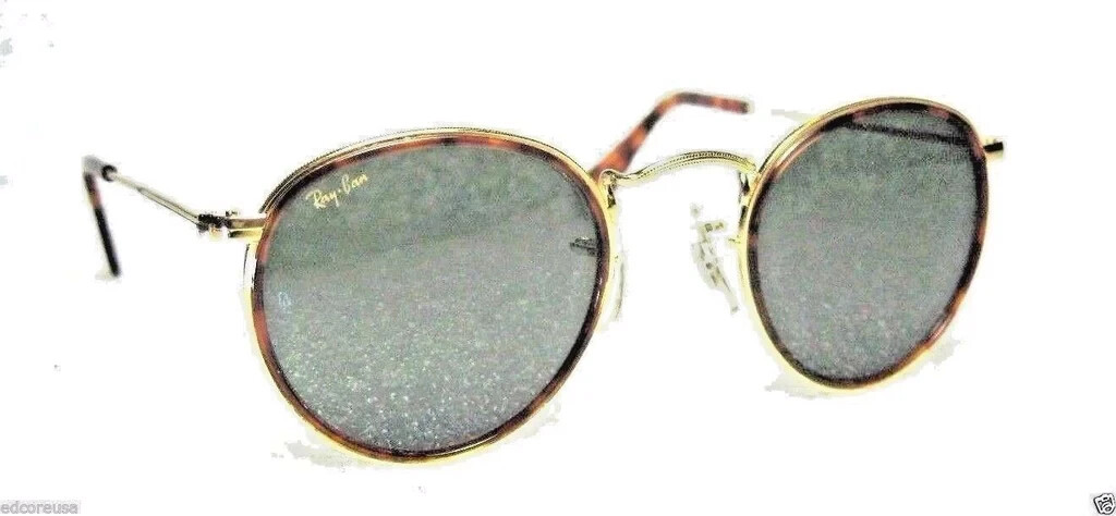 Ray-Ban USA Vintage NOS B&L Tortuga Round W1675 Classic Metals New 