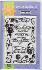 Hero Arts Clear Design Stamp Set - Scroll Frame - CL285 - Brand New