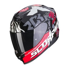 casco integrale moto racing doppia visiera SCORPION exo520 rosso nero omologato