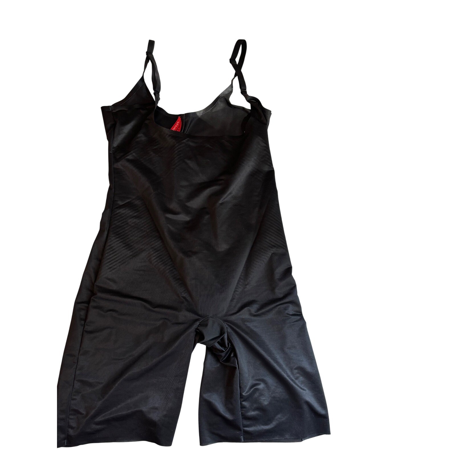 Spanx Open Bust Bodysuit Shapewear Thigh Slimming in Black L-image