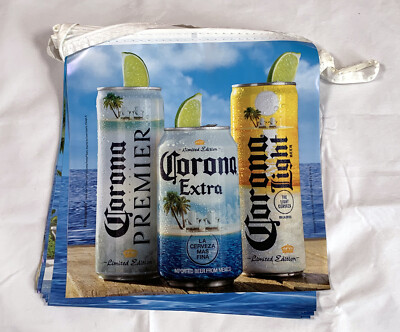 New Corona Extra Beer Beach Scene Banner 15.5' Long Bar Mancave Decor