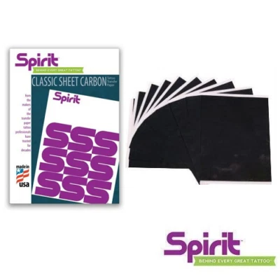 Spirit Manual Tattoo Carbon Paper x 25 -Authentic A4 Hectograph Stencil Transfer