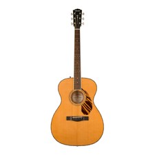 Fender Po 220e Orchestra 6 String Ovangkol Fingerboard Acoustic Guitar Natural