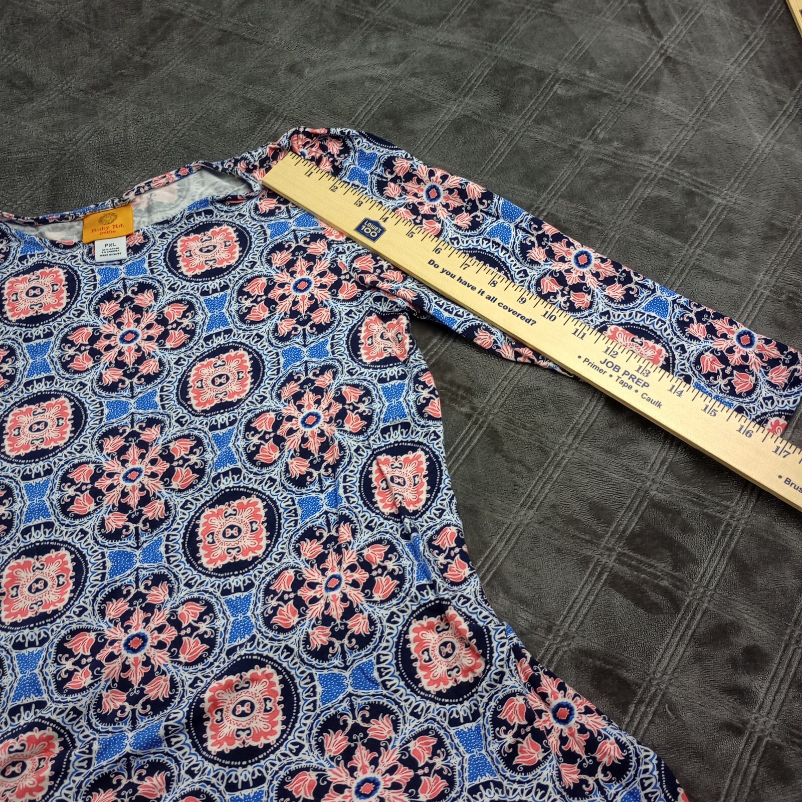 Ruby Rd Womens Petite Sz PXL Pullover Paisley  Ge… - image 6