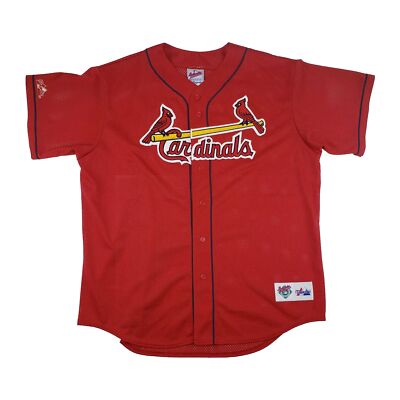 Vintage Majestic Mark McGuire St Louis Cardinals Mesh Jersey Red